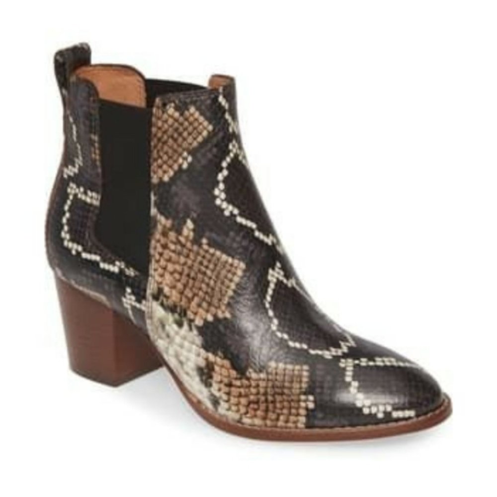 Madewell Regan Snakeskin boots